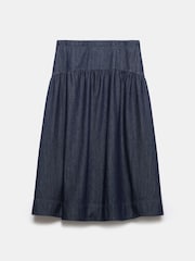 Mint Velvet Blue Dark Indigo Denim Maxi Skirt - Image 6 of 7