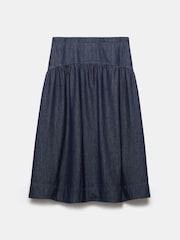 Mint Velvet Blue Dark Indigo Denim Maxi Skirt - Image 7 of 7
