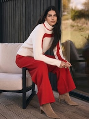 Mint Velvet Contrast Stripe Jumper - Imagen 2 de 8