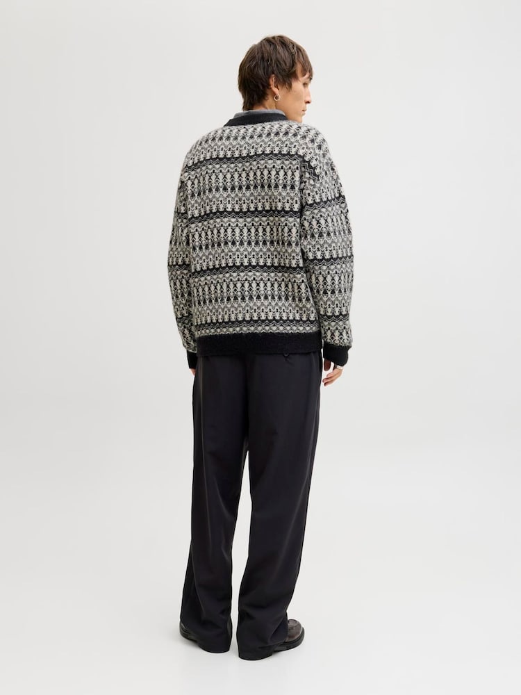 JACK & JONES Christmas Fairisle Pattern Crew Neck Knit Jumper - صورة 2 من 5 JACK & JONES Christmas Fairisle Pattern Crew Neck Knit Jumper - صورة 2 من 5