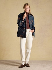 Highgrove Navy Diamond Quilted Jacket - Image 3 of 10