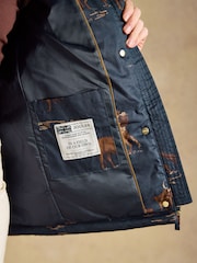 Highgrove Navy Diamond Quilted Jacket - Image 9 of 10
