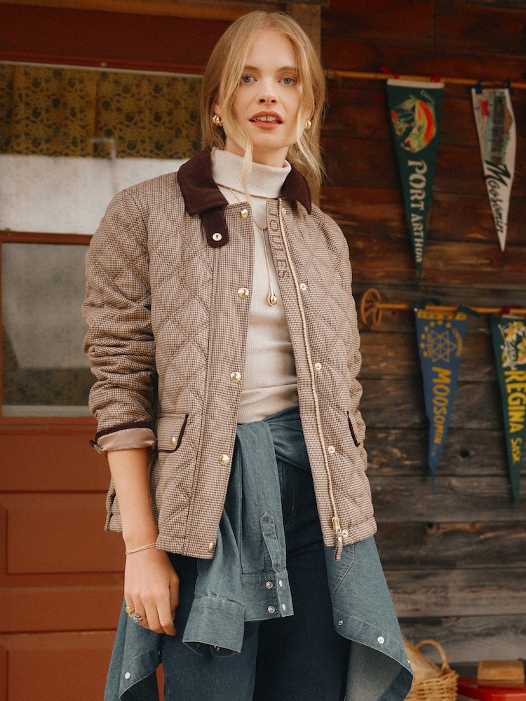 Harrogate Check Diamond Quilted Jacket - Image 1 of 12 Harrogate Check Diamond Quilted Jacket - Image 1 of 12
