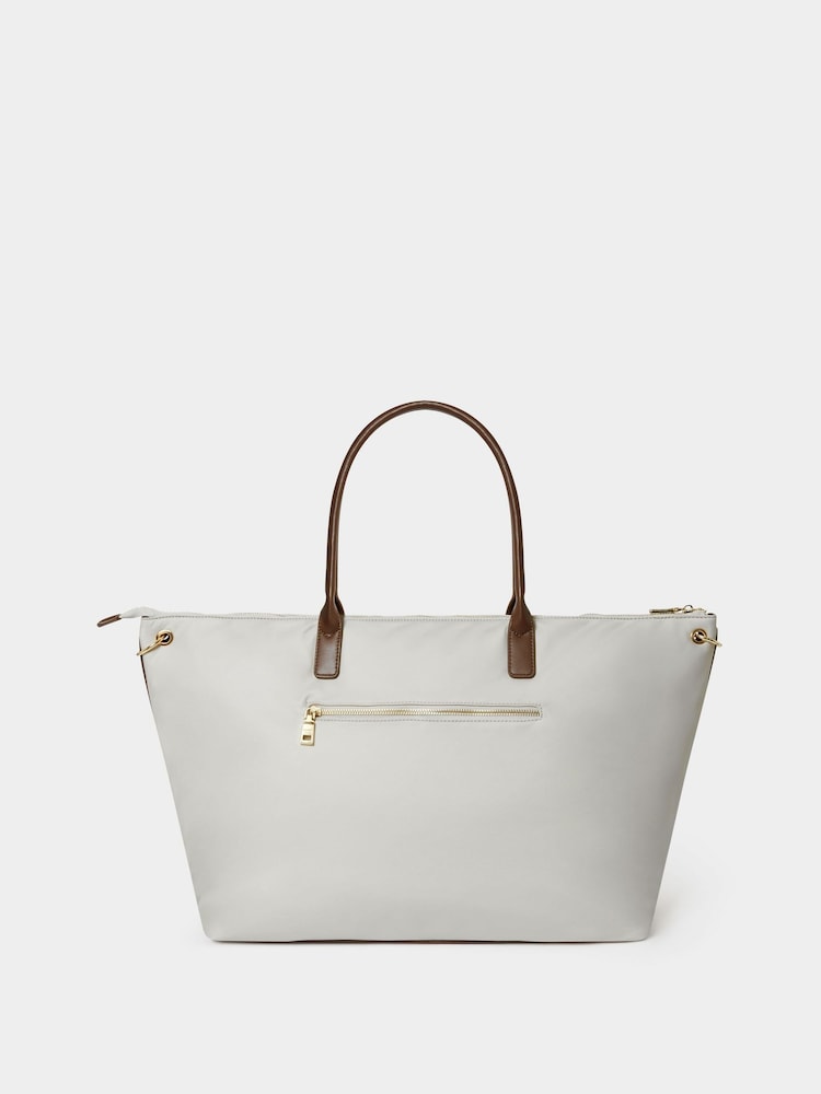 Osprey London The Voyage Nylon Weekender Bag in Silver Grey - Image 2 of 5 Osprey London The Voyage Nylon Weekender Bag in Silver Grey - Image 2 of 5