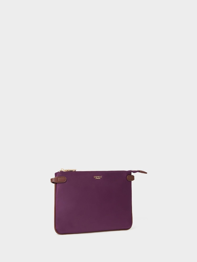 Osprey London Purple The Voyage Small Nylon Cross-Body Bag - Image 2 of 5 Osprey London Purple The Voyage Small Nylon Cross-Body Bag - Image 2 of 5
