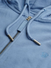 Superdry Blue Studios Relaxed Zip Hoodie - Image 7 of 7