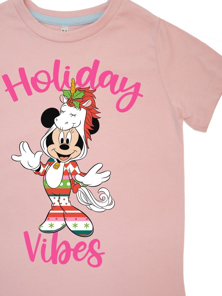 Brands In Pink Disney Minnie Mouse Holiday Vibes Christmas Pyjamas - Image 4 of 4 Brands In Pink Disney Minnie Mouse Holiday Vibes Christmas Pyjamas - Image 4 of 4