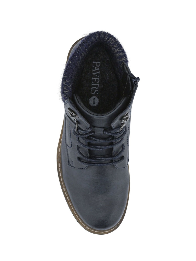 Pavers Blue Wide Fit Grippy Ankle Boots - Image 5 of 5 Pavers Blue Wide Fit Grippy Ankle Boots - Image 5 of 5