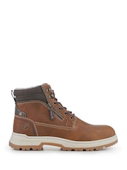 Pavers Brown Lace Up Boots - Image 1 of 5