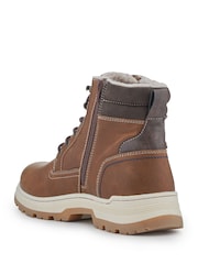 Pavers Brown Lace Up Boots - Image 3 of 5
