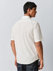 BOSS White Rash Regular Fit Logo Short Sleeve Shirt - Image 3 of 6