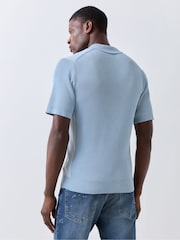 Blau - BOSS Aravola Trophy Neck Polo Shirt - Bild 3 von 5