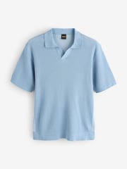 Blau - BOSS Aravola Trophy Neck Polo Shirt - Bild 5 von 5
