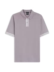 BOSS Purple Parlay Tipped Polo Shirt - Image 1 of 1