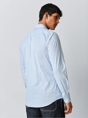 BOSS Blue Hank Stretch Shirt - Image 3 of 6