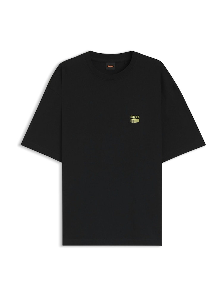 BOSS Black Graphic T-Shirt - Image 6 of 6 BOSS Black Graphic T-Shirt - Image 6 of 6