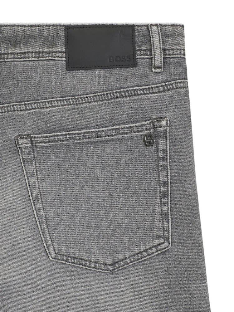 BOSS Grey Re.Maine Regular-Fit Stretch Denim Jeans - Image 2 of 2