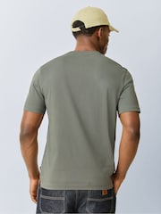 BOSS Grey Regular Fit Back Graphic T-Shirt - Image 3 of 6