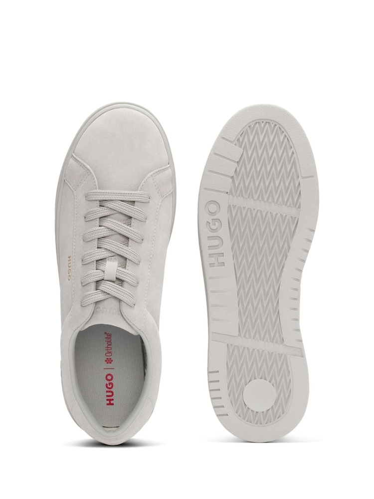 HUGO Grey Neston Tenn Low Top Trainers - Image 2 of 2 HUGO Grey Neston Tenn Low Top Trainers - Image 2 of 2