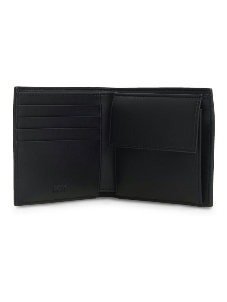 BOSS Black Ray Signature Logo Billfold Wallet - Image 2 of 2 BOSS Black Ray Signature Logo Billfold Wallet - Image 2 of 2