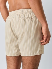 BOSS Cream Sunfish Printed Logo Swim Shorts - Image 4 of 6