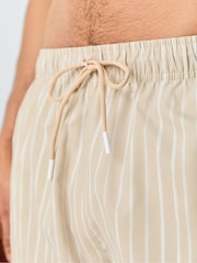 BOSS Cream Sunfish Printed Logo Swim Shorts - Image 6 of 6