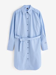 BOSS Green Delegant Stripe Belted Shirt Dress - Image 1 of 1