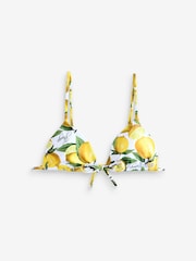 HUGO Zebra Print Triangle Bikini Top - Image 1 of 1