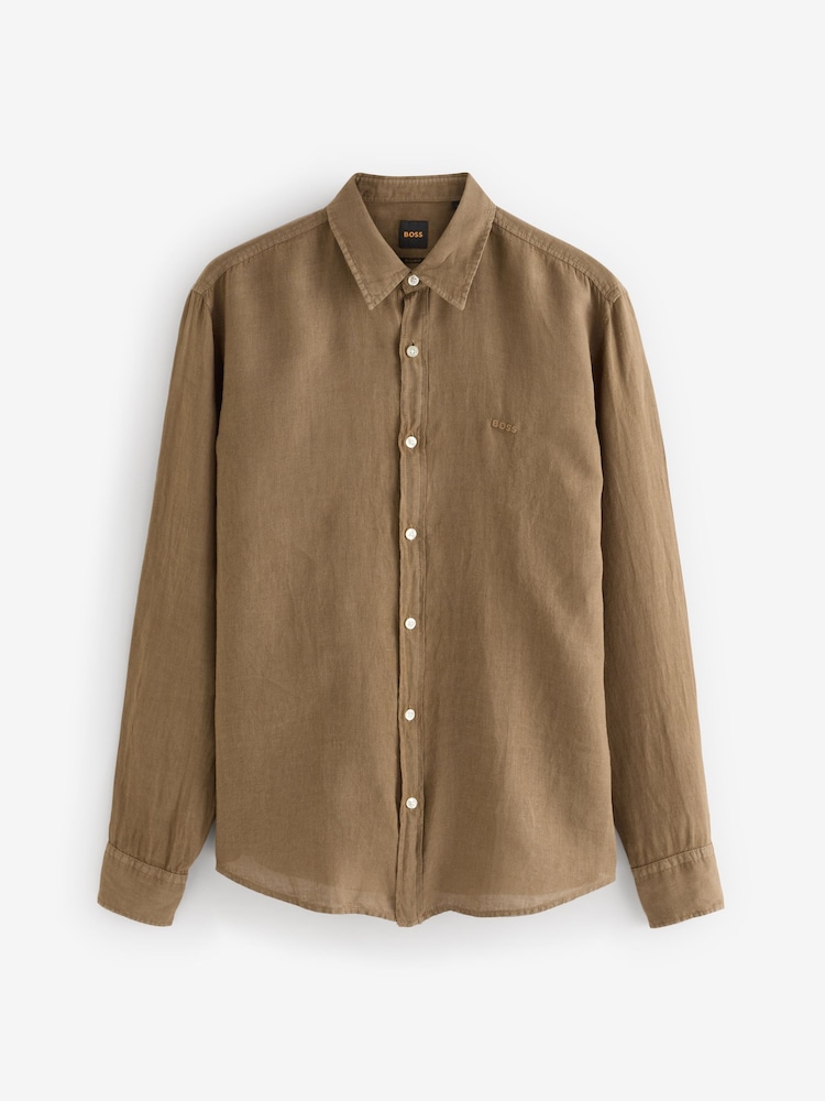 Зеленый - рубашка классического кроя BOSS Relegant - Изображение 1 1