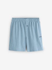 BOSS Blue Regular Fit Logo Pyjamas Set - Image 6 of 6