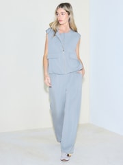 Hellblau - Slinky Modal Jogginghosen mit weitem Bein - Bild 1 von 9