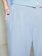 Hellblau - Slinky Modal Jogginghosen mit weitem Bein - Bild 4 von 9