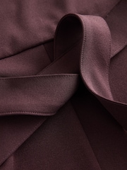 Chocolate Brown Ruched Occasion Jumpsuit - Image 8 of 8