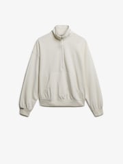 Superdry White Studios Half Zip Sweat Top - Image 4 of 5