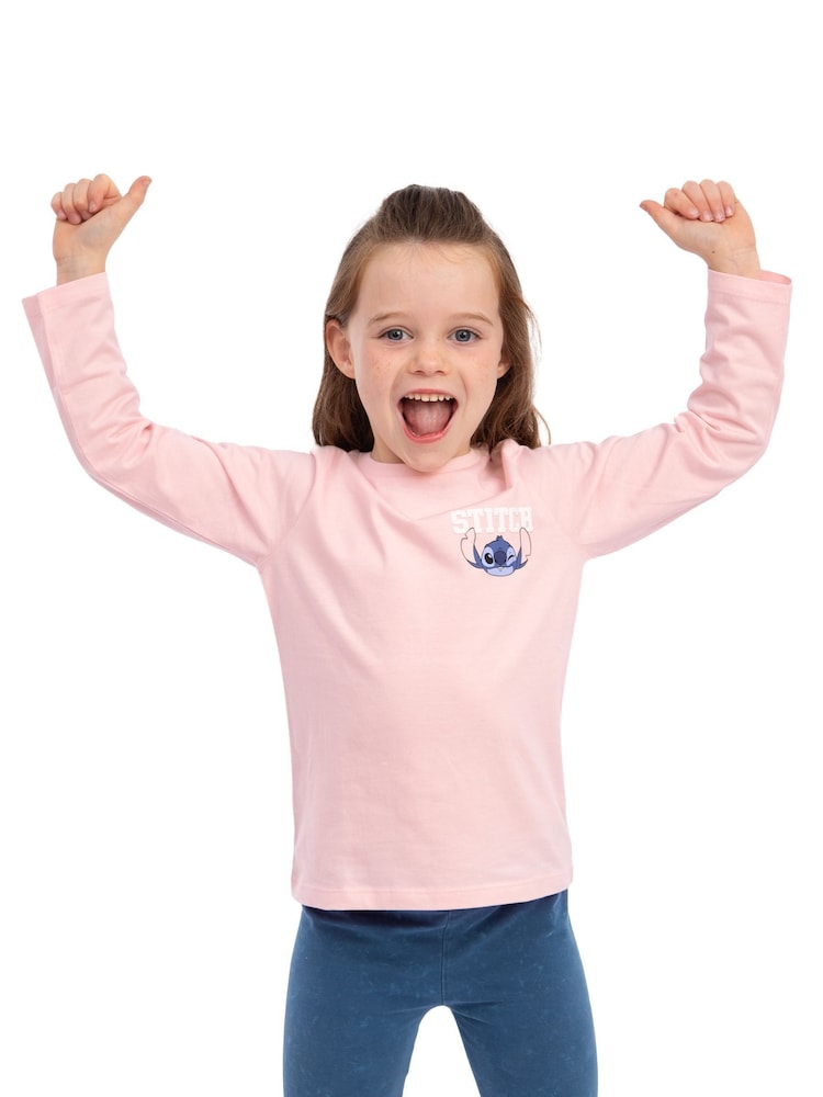 Character Pink Disney Lilo And Stitch Long Sleeve T-Shirt - Image 12 of 12 Character Pink Disney Lilo And Stitch Long Sleeve T-Shirt - Image 12 of 12