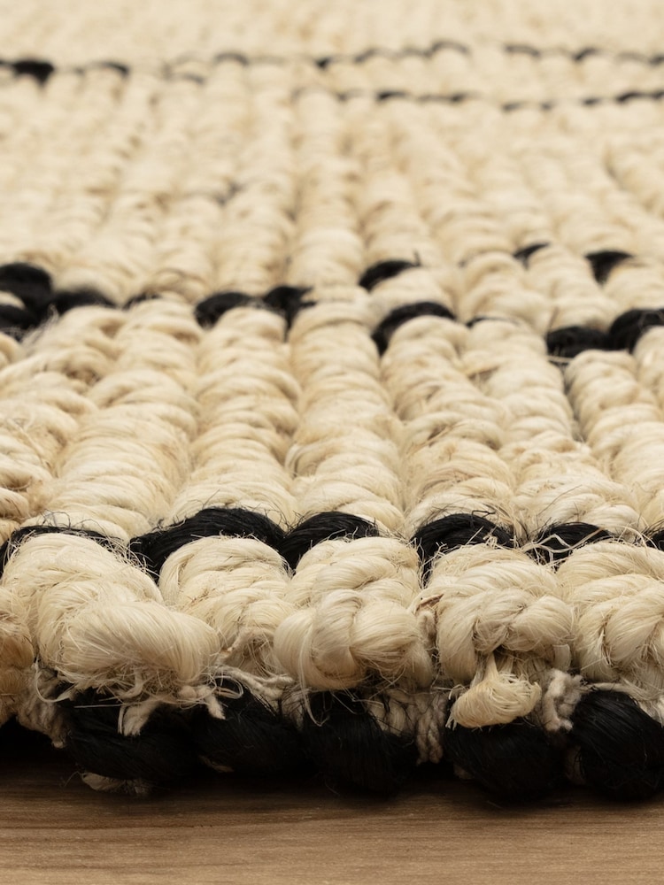 Asiatic Rugs Bleach & Black Souk Jute Rug - Image 7 of 7