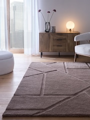 Origin Rugs Grey or Mauve Stack Rug - Image 1 of 4