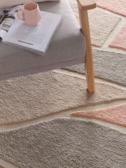 Origin Rugs Pink or Grey Strata Rug - Image 2 of 4
