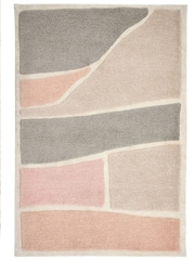 Origin Rugs Pink or Grey Strata Rug - Image 3 of 4