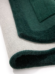 Origin Rugs Dark Green Stacked Border Rug - Image 3 of 5