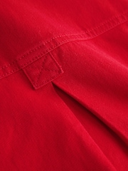 Red Overhead Twill Shirt Dress - Image 7 of 7