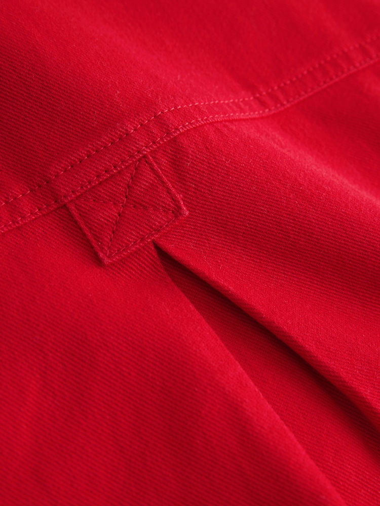 Red Overhead Twill Shirt Dress - Image 7 of 7
