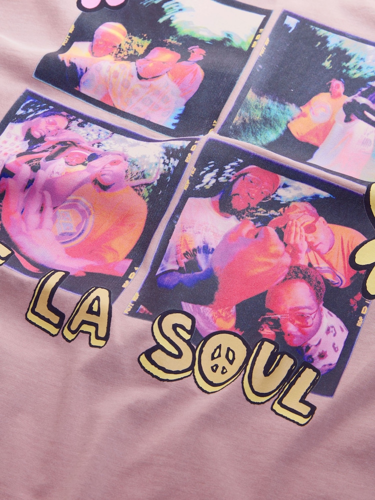 Pink De La Soul - សម្រាកកាយសម - អាវយឺតបោះពុម្ពក្រាហ្វិកក្រុមតន្រ្តី - រូបភាព 9 នៃ 9