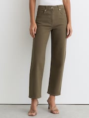 Reiss Khaki Green Selin Jeans - Image 3 of 7