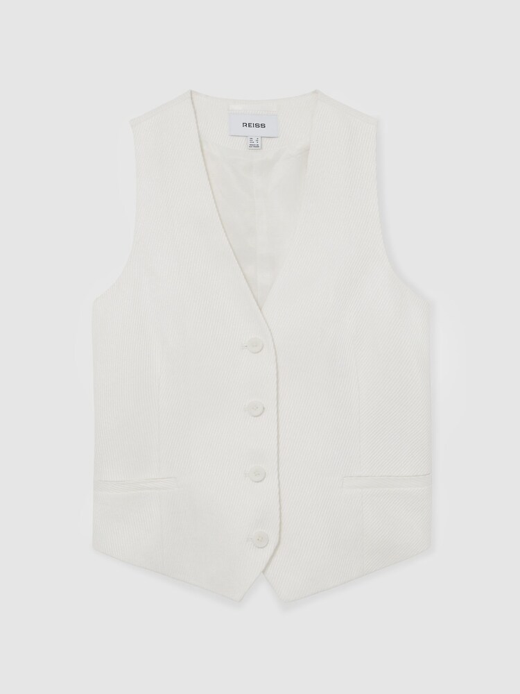 Reiss White Alyx Suit Jacket - Image 2 of 6 Reiss White Alyx Suit Jacket - Image 2 of 6
