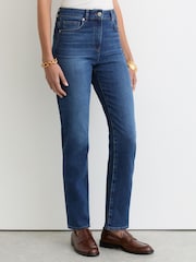 Reiss Isabel Slim-Leg Mid-Rise Jeans - Imaginea 4 din 8