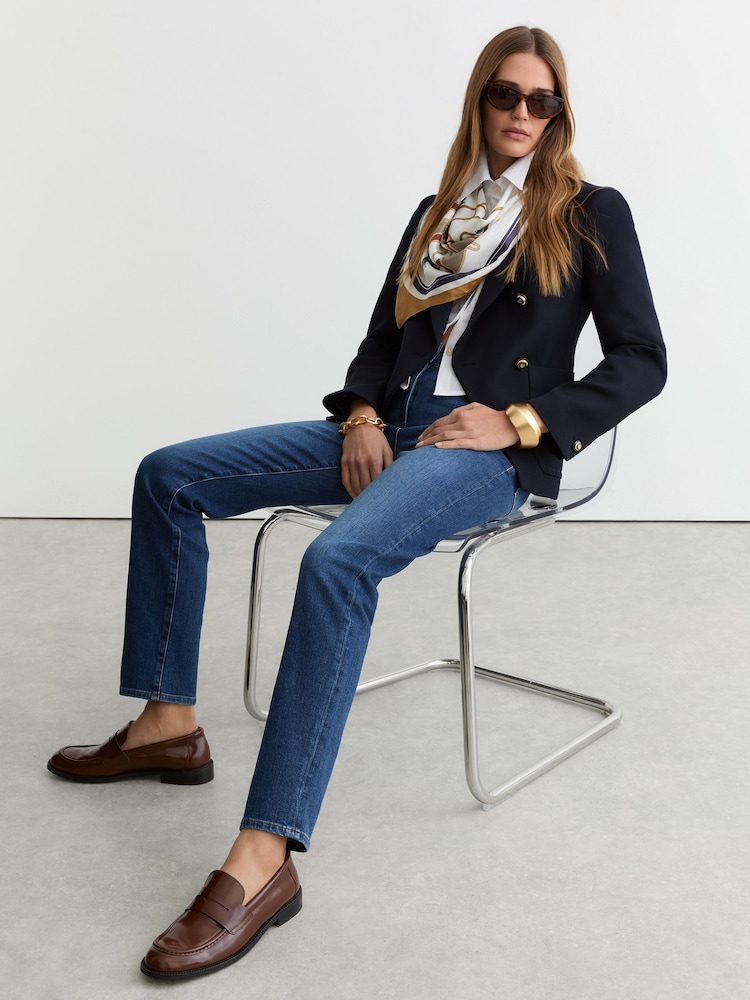 Reiss Isabel Slim-Leg Mid-Rise Jeans - Imaginea 1 din 7