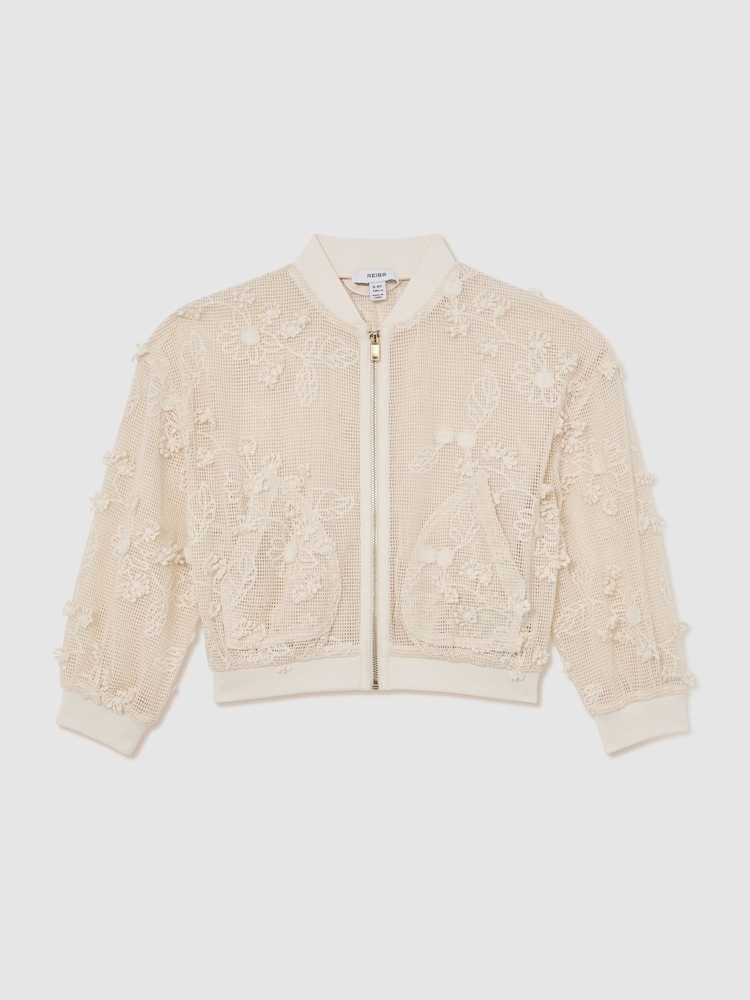 Reiss Neutral Gianna Jacket - Image 1 of 3 Reiss Neutral Gianna Jacket - Image 1 of 3