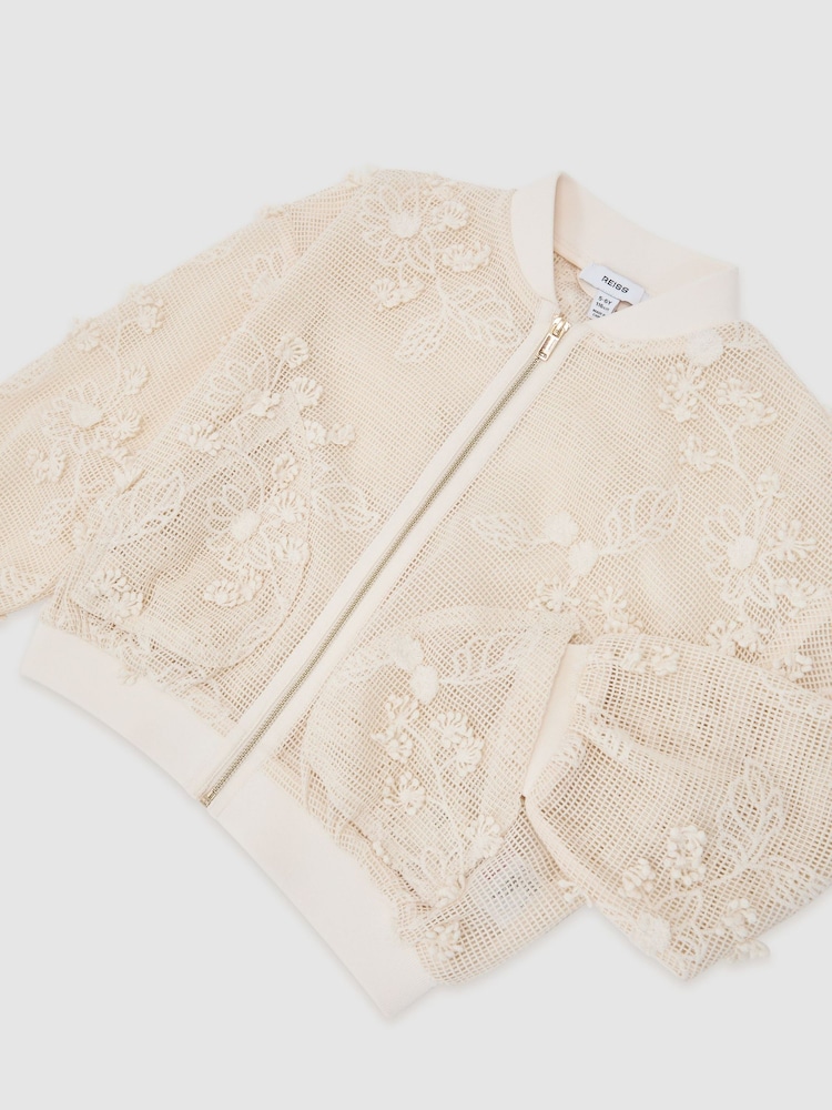 Reiss Neutral Gianna Jacket - Image 3 of 3 Reiss Neutral Gianna Jacket - Image 3 of 3