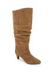 Jones Bootmaker Brown Darlina Leather Slouch Long Boots - Image 3 of 5